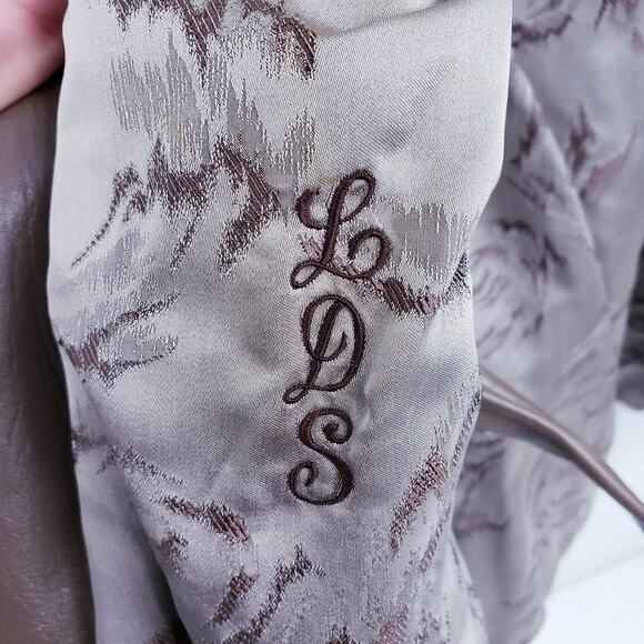 Vintage Tan Mink Leather Trim Coat Mid-Length 1960s Fur Coat - Picture 12 of 15